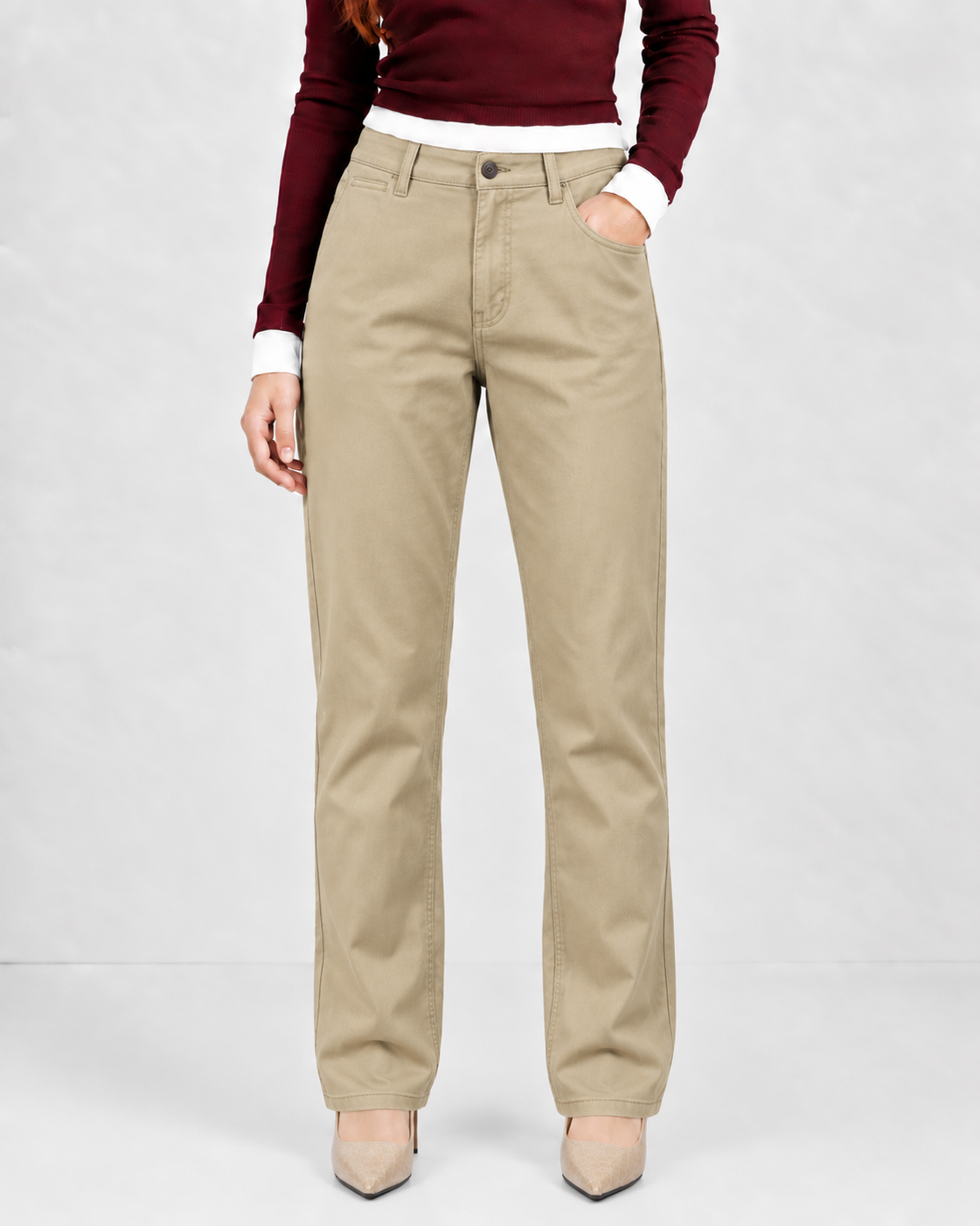 Ivory - Regular Fit Gabardine