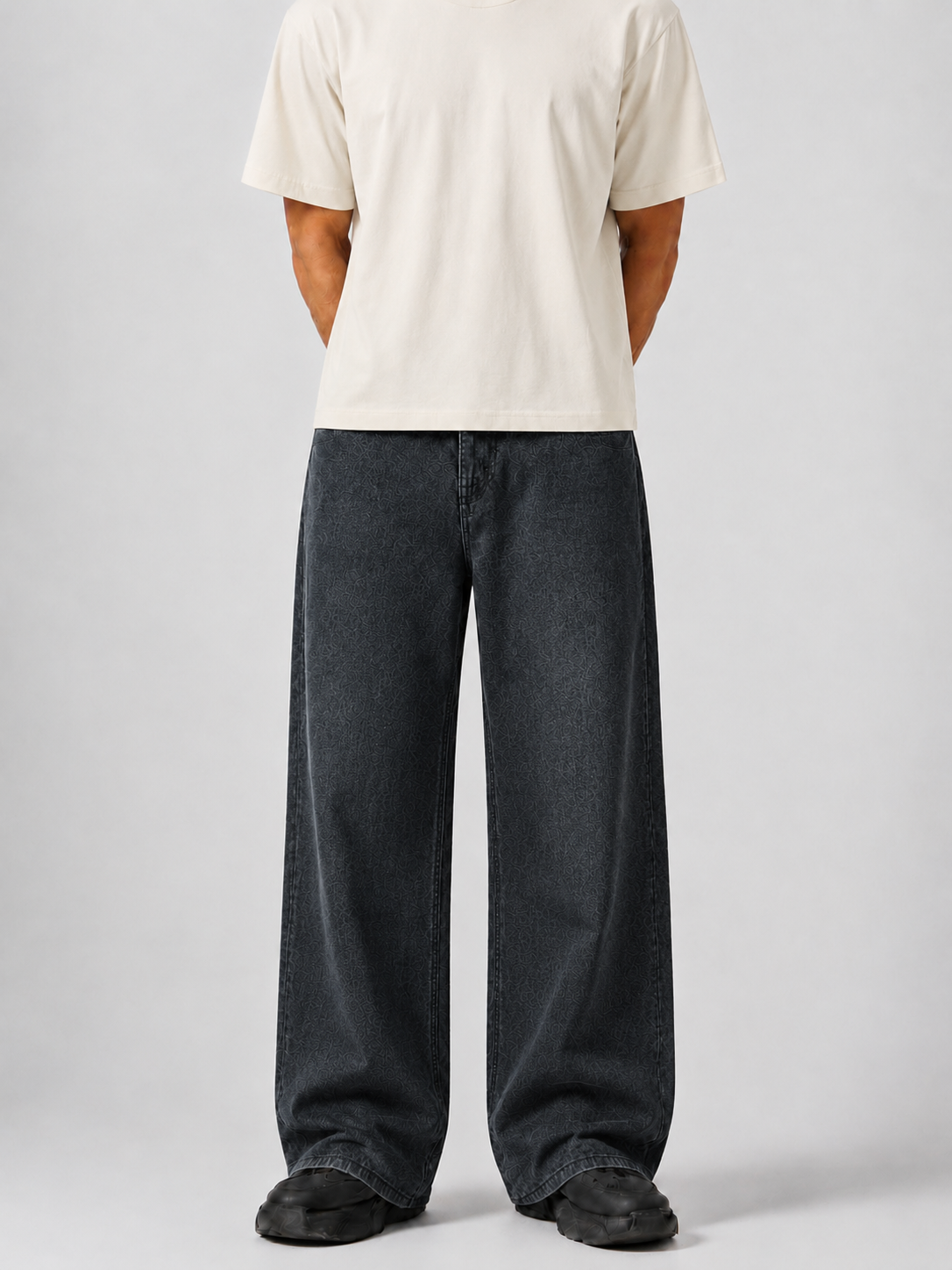 Obscuro Denim 5 Pocket - Straight Fit Baggy Full Pant