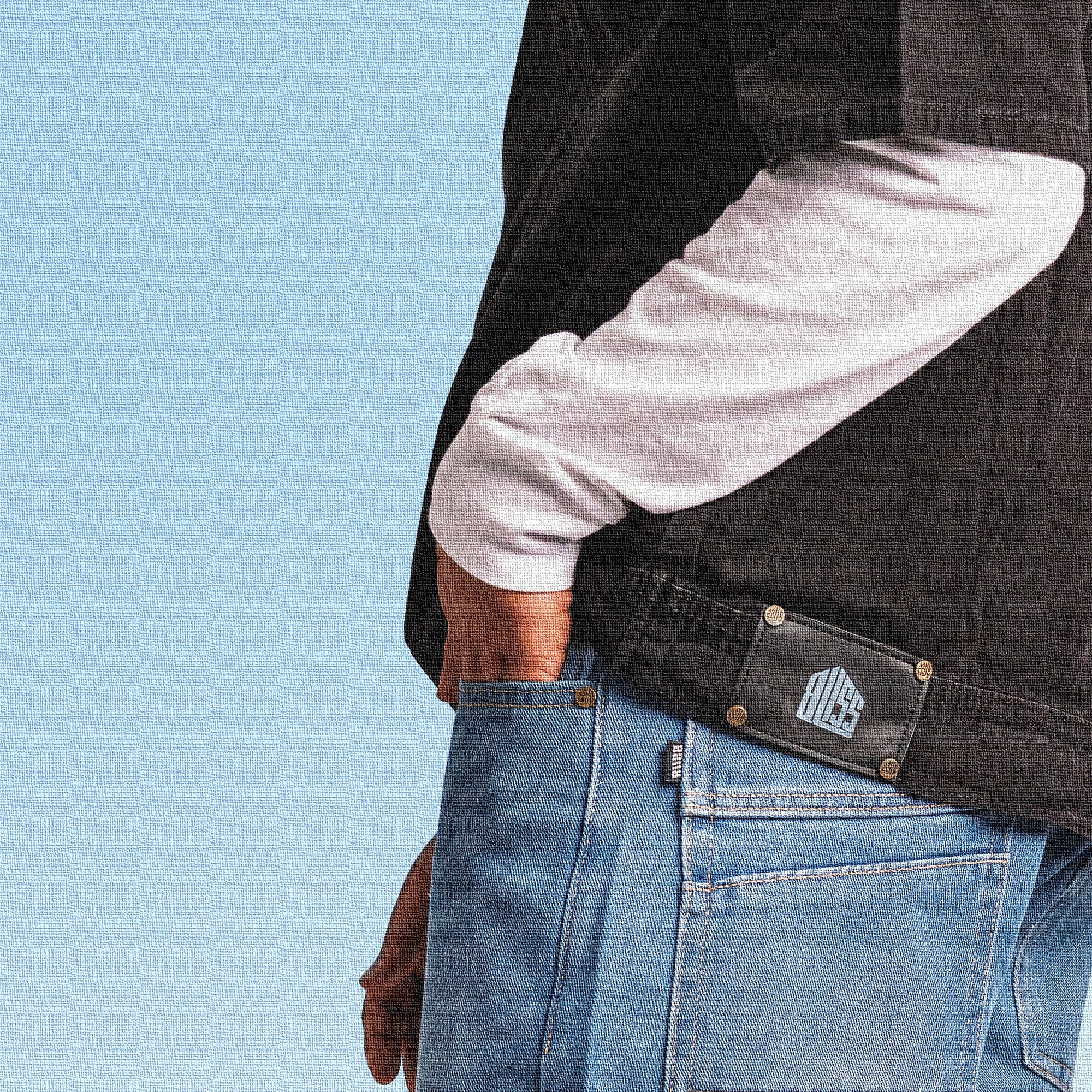 Black Denim Jersey