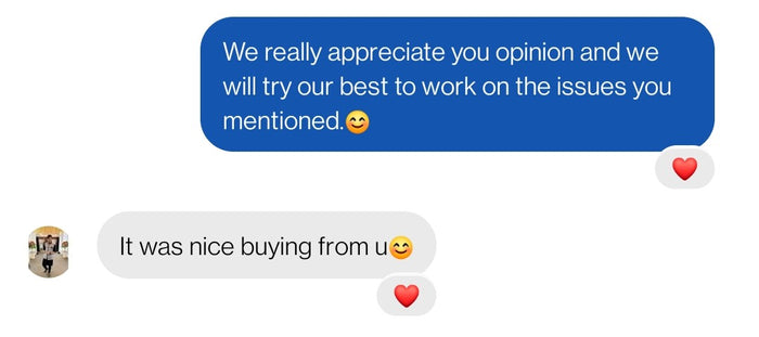 BLISS Clothing customer review screenshot