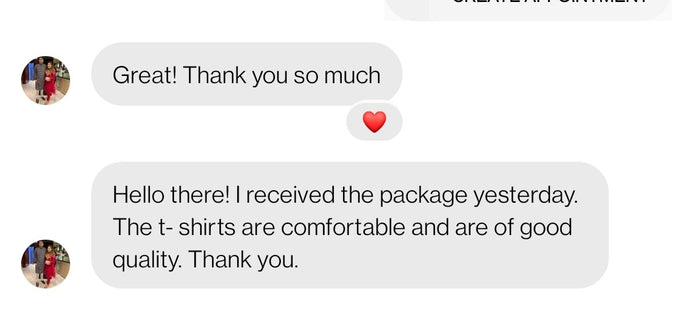 BLISS Clothing customer review screenshot